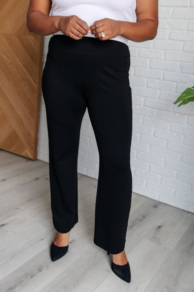 Explore More Collection - Magic Straight Pants in Black