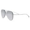 Explore More Collection - Smaller Megan 2 - Silver Metal Aviator Sunglasses