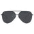 Explore More Collection - Smaller Megan 2 Jet Black- Tangle Free Aviator Sunglasses