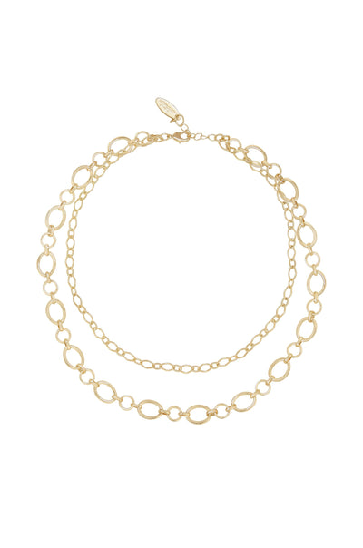 Explore More Collection - Large Links Double Chain Necklace