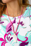 Explore More Collection - Pink Rope Shell Feather Handmade Necklace