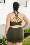 Explore More Collection - Next Move Sports Bra In Olive