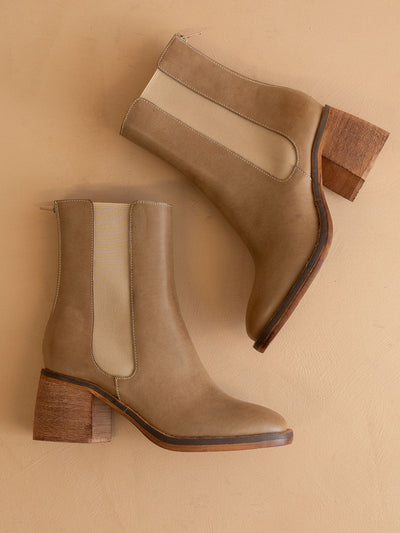 Explore More Collection - The Olivia | Dune Chelsea Heel Boots