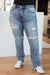 Explore More Collection - O'Hara Destroyed Straight Jeans