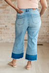 Explore More Collection - Olivia High Rise Wide Leg Crop Jeans in Medium Wash