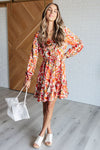 Explore More Collection - Once Upon a Dream V-Neck Balloon Sleeve Dress