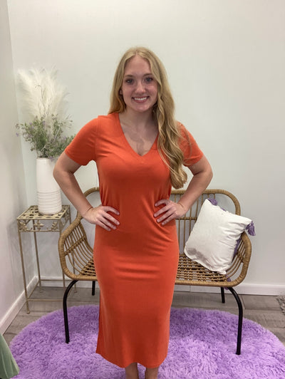 Shannon - A V- Neck Shift Dress - Choose Color