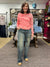 Ralphie - A Pair of High Rise Semi Flare Straight Leg Jeans