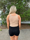 Spring - A Ribbed Round Neck Tank Top