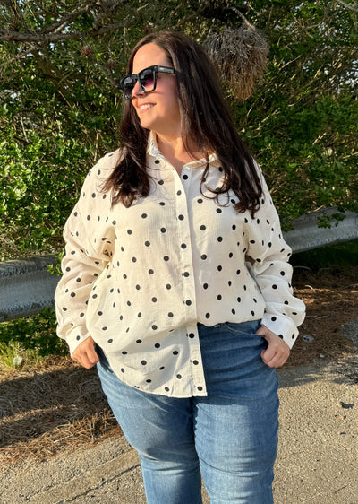 Enjoy - Polka Dot Shirt