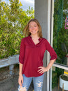 Gabby - A Solid Shiny Gabby with Button Down Tabs - Choose Color