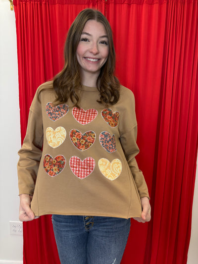 Comet - A Straw Yellow Patchwork Top