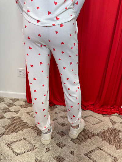 Noel - A Pair of Firey Red Valentines Day Pajamas