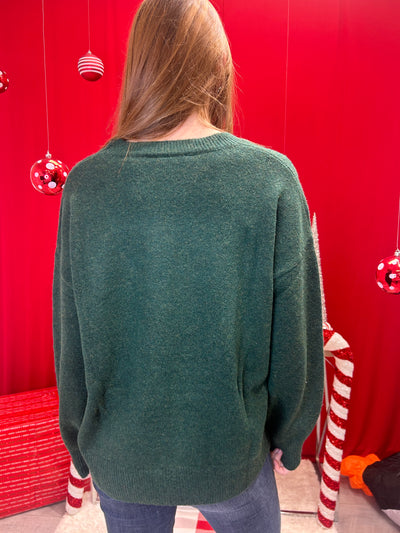 Mickey - Statement Sweater "Mistletoe & Mimosas"