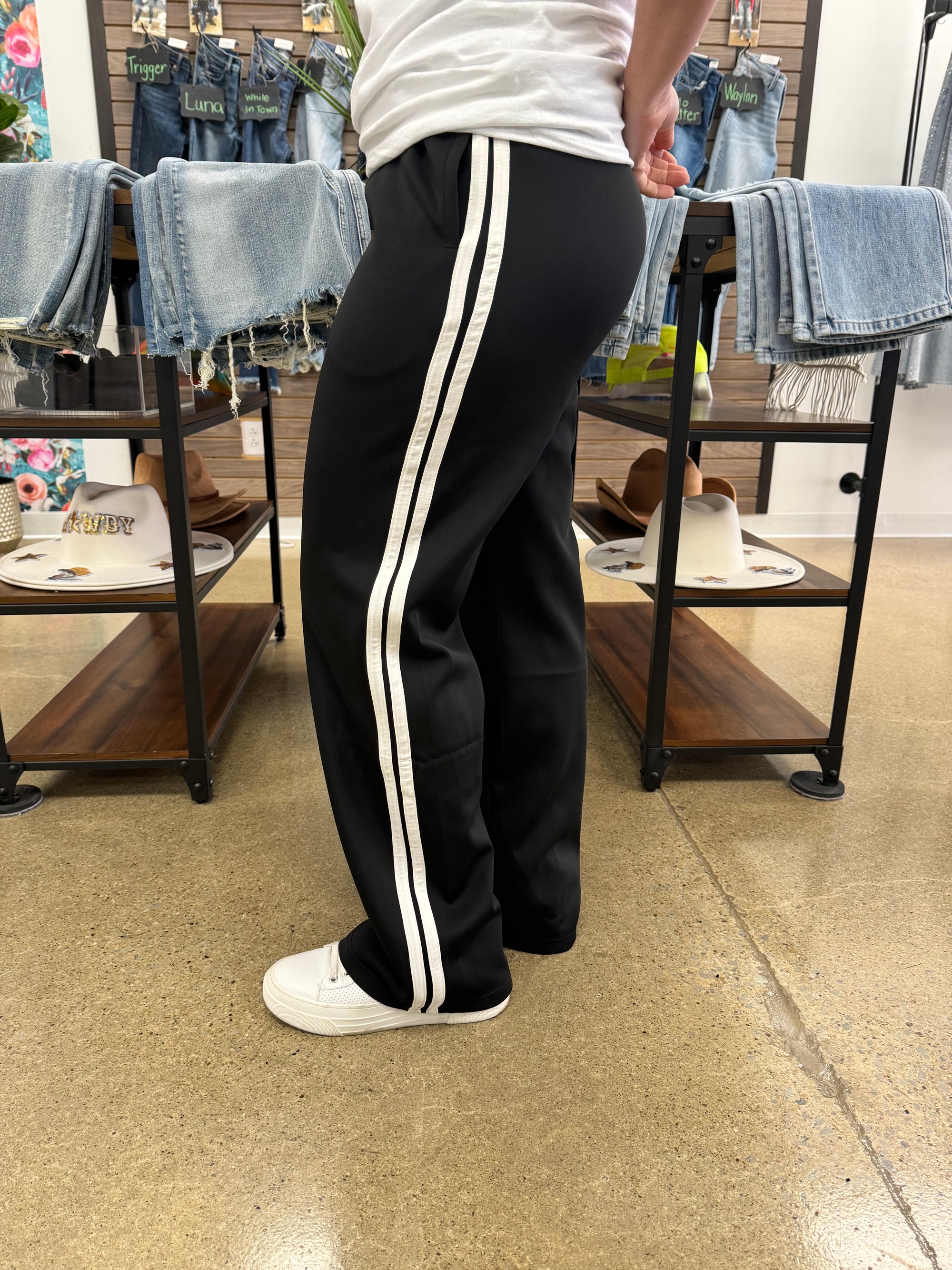 Laurie - A Pair of Wide Leg Track Pants