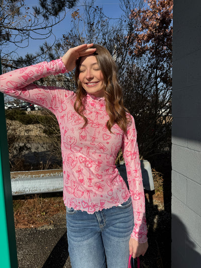 Dina - Lover's Daydream - A Keigan Mesh Top