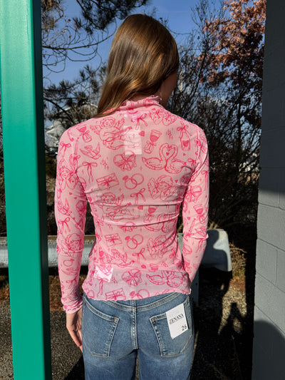 Dina - Lover's Daydream - A Keigan Mesh Top