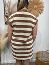Spring Step - Stripe Sleeveless Mini Dress