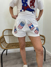Bud - A Pair of Shorts with American Beer Sequins