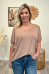 Naria - A Short Sleeve Round Neck Top - Choose Color