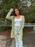 Rowing -  A Two Pocket Open Front Long Sleeve Cardigan