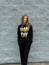 Rah! - A Game Day Graphic Sweater with Chenille & Sequin Detail