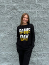 Rah! - A Game Day Graphic Sweater with Chenille & Sequin Detail