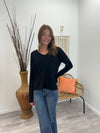 Sergio - A V-Neck Center Seam Long Sleeve Pullover