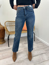 Mattie - A Pair of Mid Rise Tummy Control Vintage Straight Leg Jeans - All Sizes