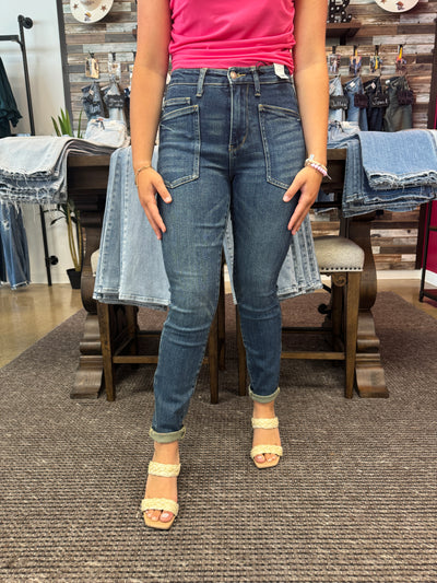 Wes - A Pair of High Waisted Classic Relaxed Jeans