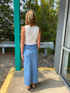 Denim - A Long a Denim Skirt - Choose Color