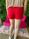 Simon - A Pair of Mid Rise Dyed Frayed Hem Shorts