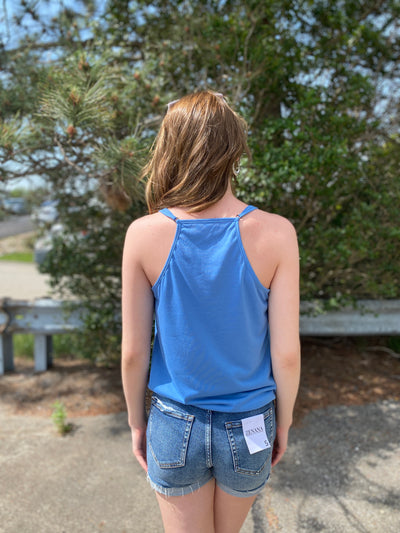 Floridian - Sea Blue Surplice Tank