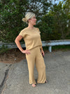 London - A Round Neck Cap Sleeve Top & Pants Set