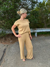 London - A Round Neck Cap Sleeve Top & Pants Set