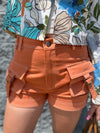 Cali -  A High Waisted Pair of Cargo Shorts