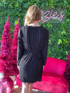 Baby - A Long Sleeve Small Pleat Dress with Belted Waist