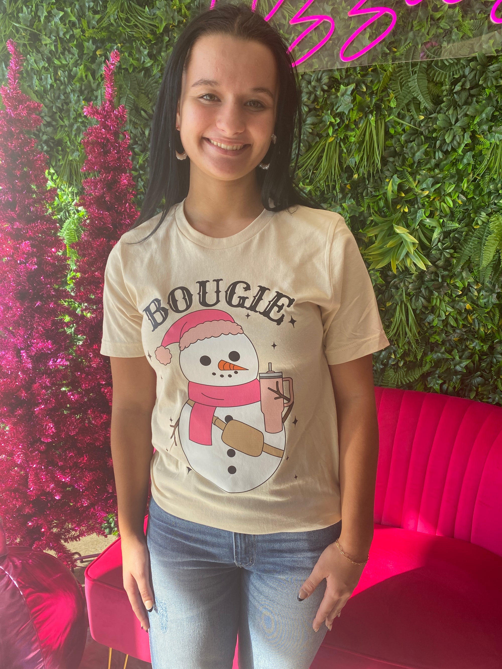Bougie - Bougie Snowman Graphic Tee