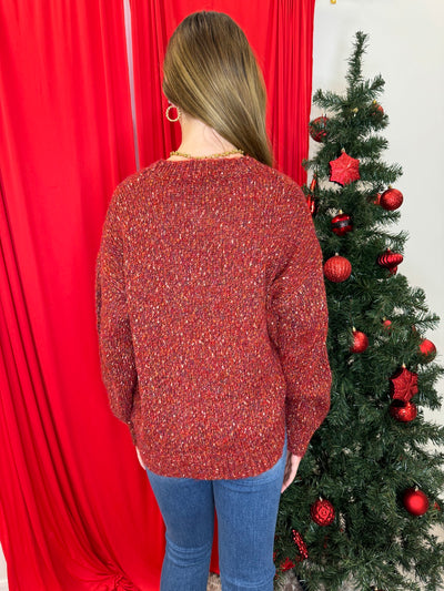 Feeling Festive - A Long Sleeve Sweater