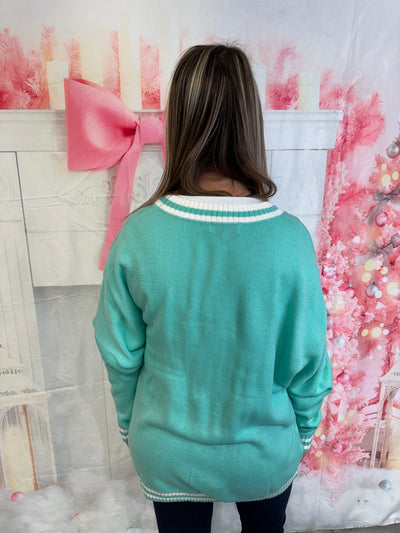 Spruce - A Relaxed Cardigan with an Array of Spruce Trees