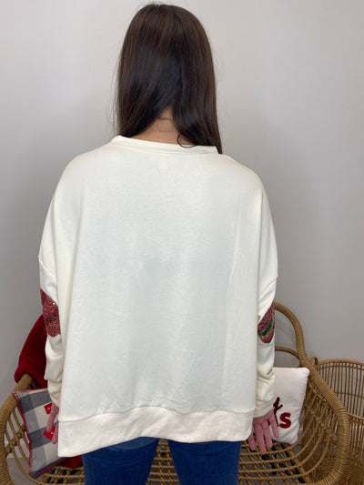 Bulbs - A Sequin Bulb Pullover Sweatshirt