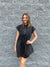 Aubrey - A Cap Sleeve Yolk Collared Dress with Side Pockets