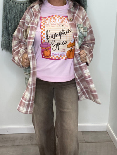 Blossom - Pumpkin Spice Guest Check Graphic Tee