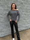 Out and About - Long Sleeve Boat Neck Top