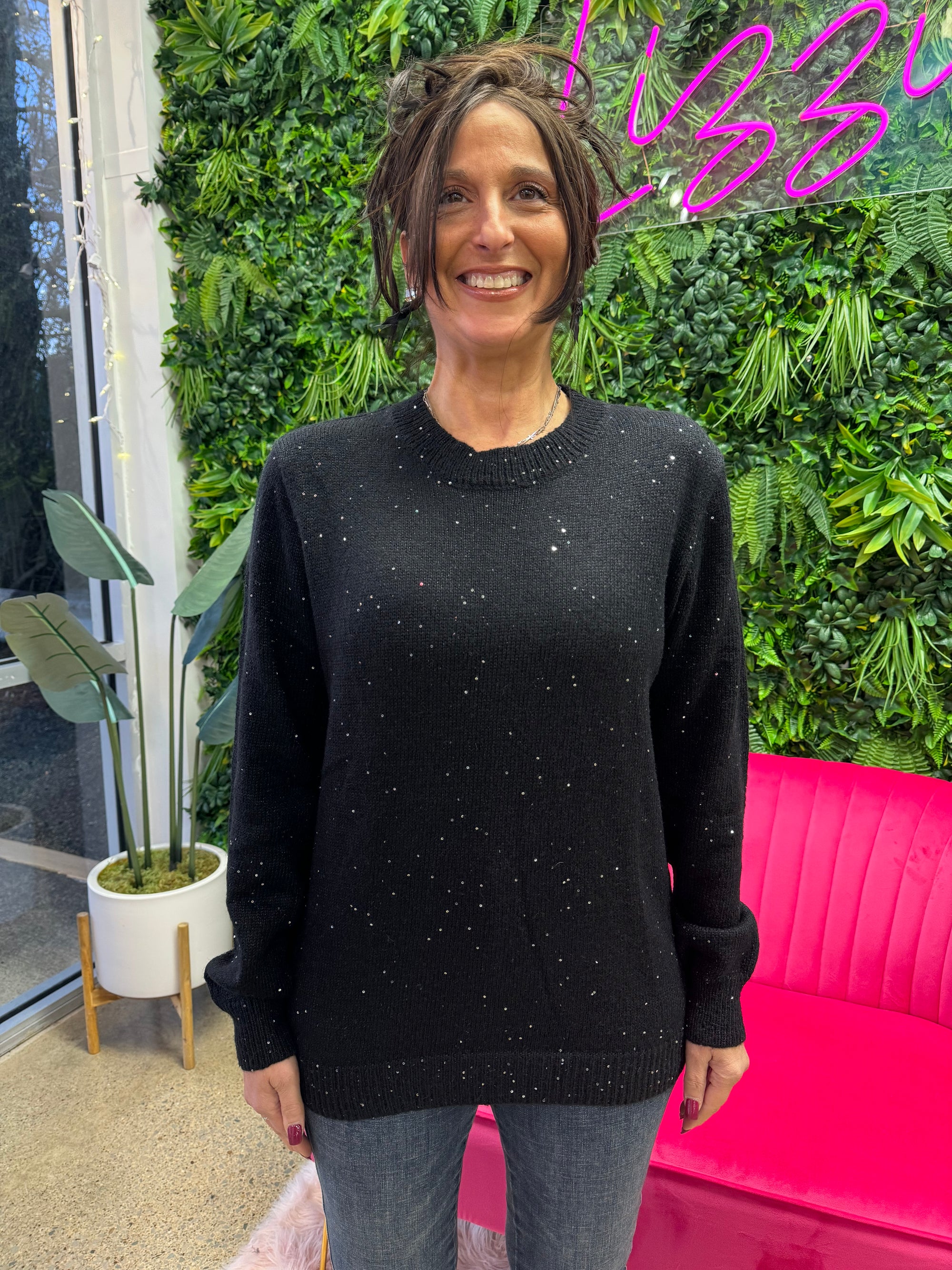 Hoda - A Sequin Lurex Sweater