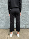 Volleyball - A Woman's High Rise Cropped Straight Leg Pants