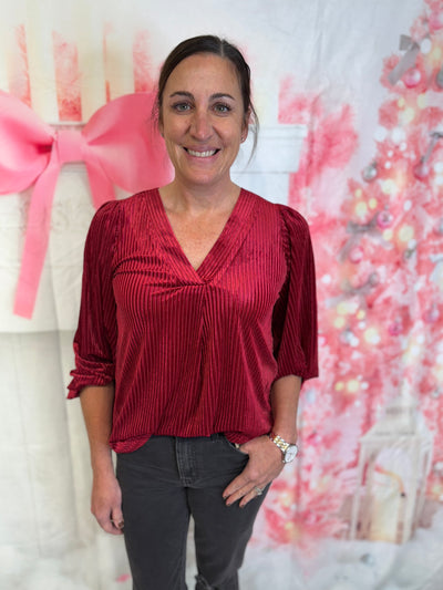 Ivy - A Velvet Textured Top