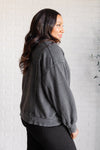 Explore More Collection - Quick Fix Mineral Wash Crew Neck Pullover in Black