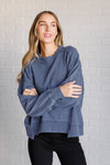 Explore More Collection - Quick Fix Mineral Wash Crew Neck Pullover in Psychic