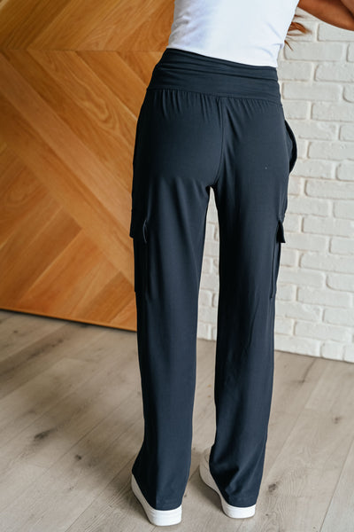 Explore More Collection - Race to Relax Cargo Pants in Nocturnal Navy